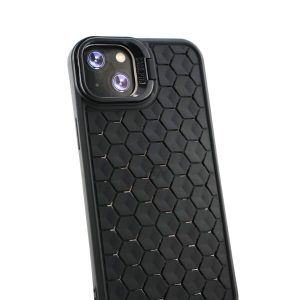 Husa de Protectie TPU, Flippy, pentru Apple iPhone 14 Plus, 3D Cube, cu Inel, Protectie Camera, Antisoc, Antizgariere, Antialunecare, Acoperire Completa, Negru
