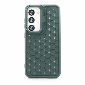 Husa de Protectie TPU, Flippy, pentru Samsung Galaxy S23, 3D Cube, cu Inel, Protectie Camera, Antisoc, Antizgariere, Antialunecare, Acoperire Completa, Verde