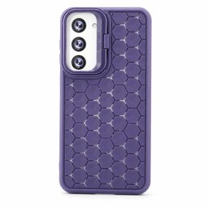 Husa de Protectie TPU, Flippy, pentru Samsung Galaxy S24 Plus, 3D Cube, cu Inel, Protectie Camera, Antisoc, Antizgariere, Antialunecare, Acoperire Completa, Mov