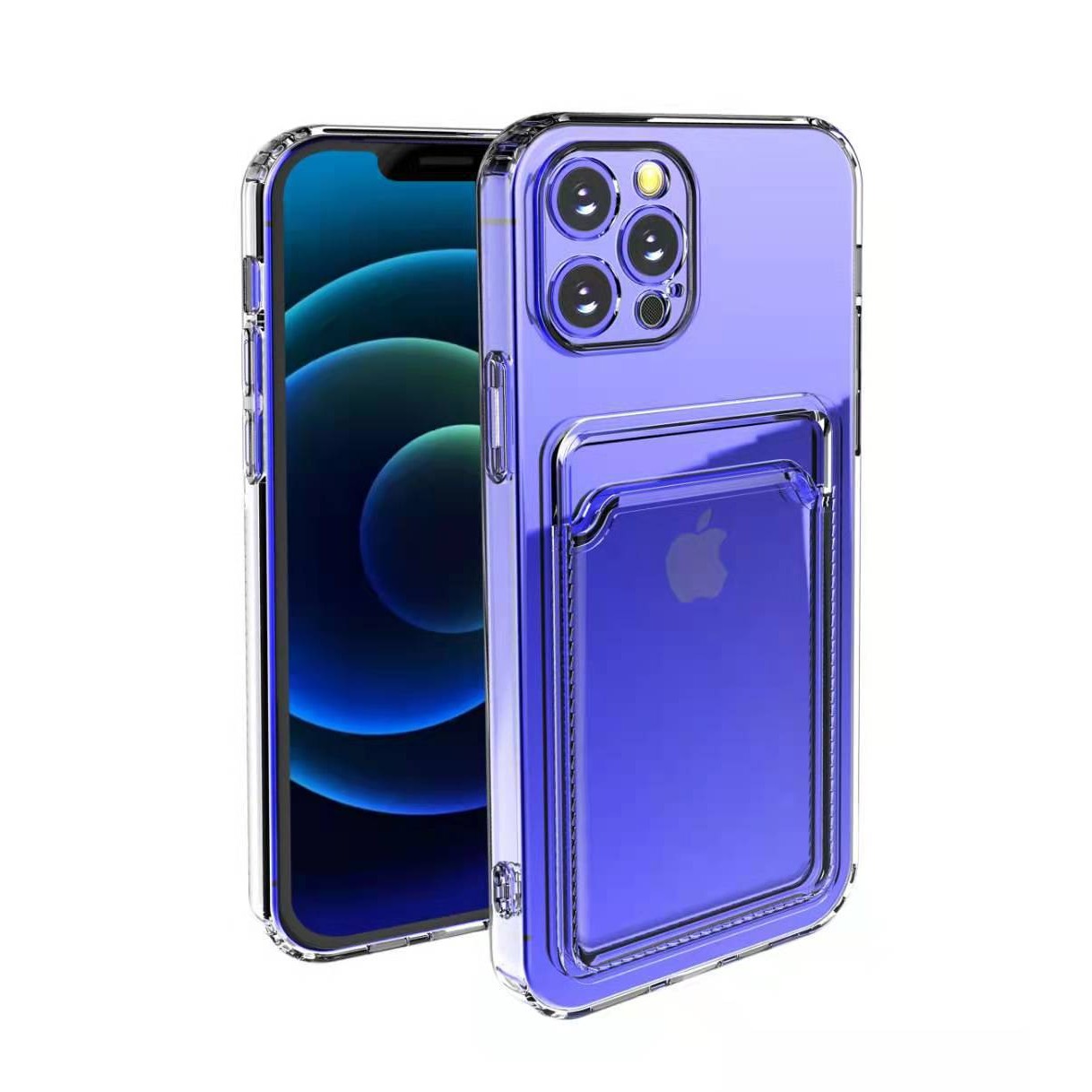 Husa protectie Flippy cu suport card compatibila cu Samsung Galaxy A11 Transparent