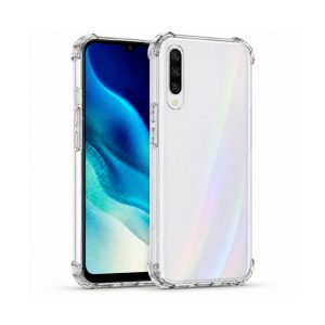 Husa protectie pentru Samsung A50, Flippy, TPU, Antisoc, Protectie colturi, Rezistenta la impact, 1.5 mm, Transparenta