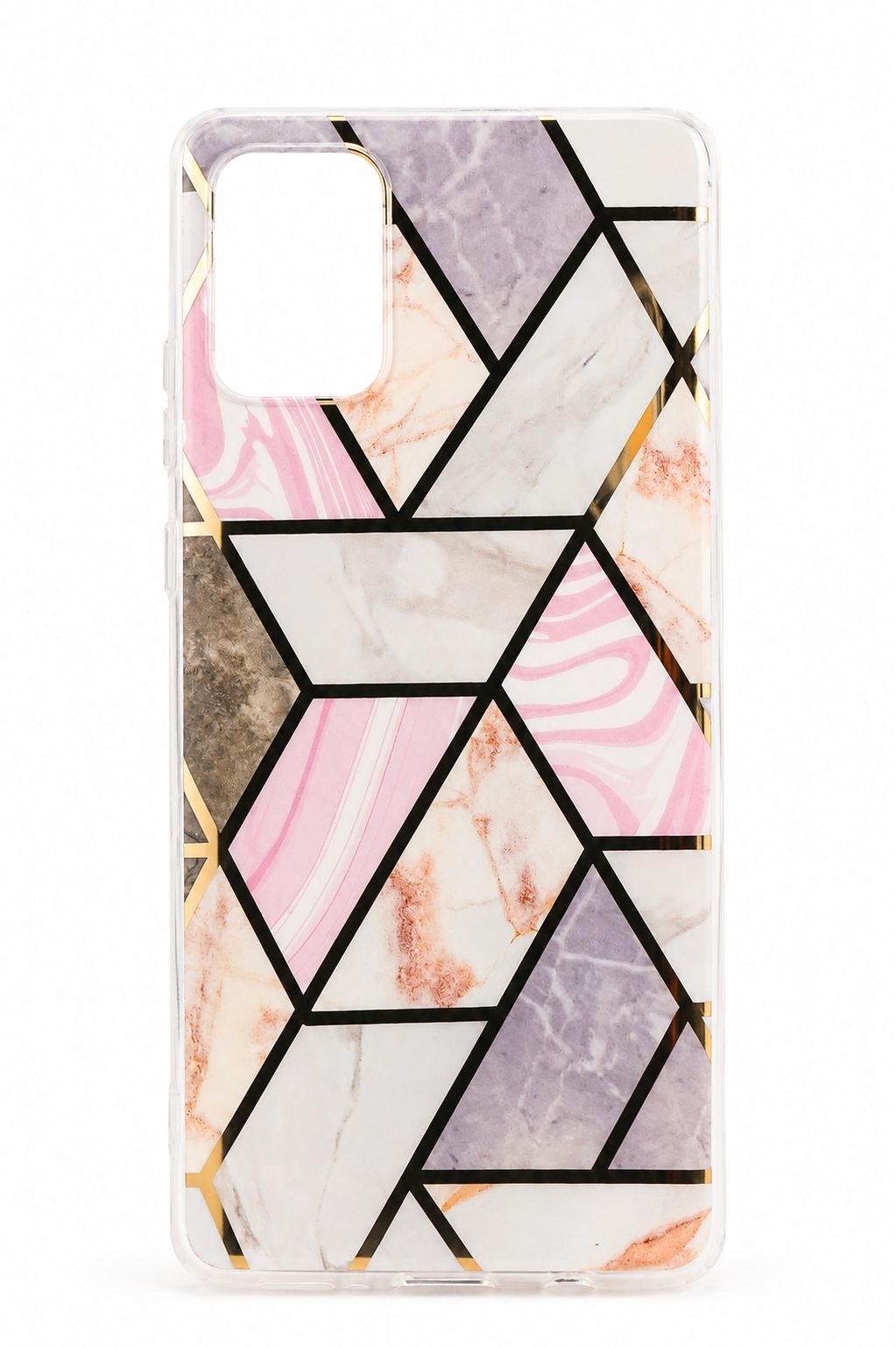 Husa protectie pentru Samsung A71 Soft IMD TPU Marble Geometric multi