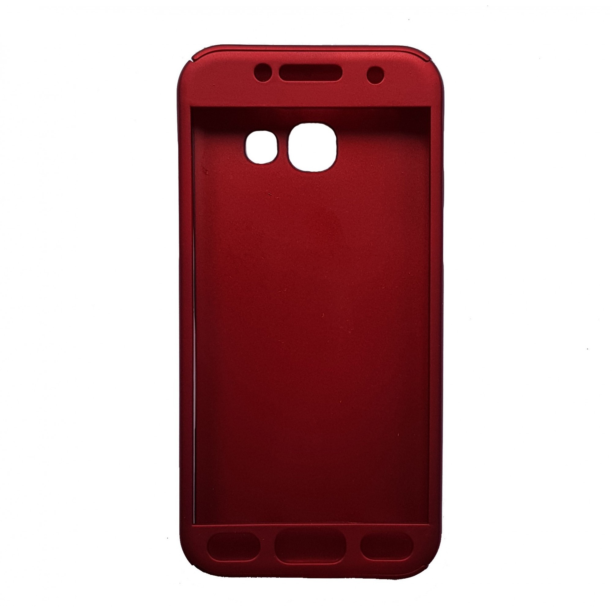 Husa Samsung Galaxy A3 2017 Full Cover 360 Rosu + Folie de protectie