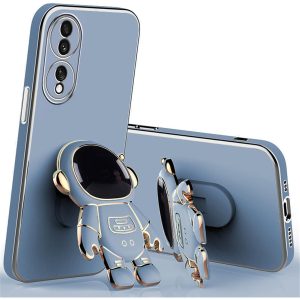 Husa Telefon 2in1, Flippy, Compatibila Huawei P60 Pro, Carcasa TPU cu Suport Inclus Tip Astronaut, Protectie Camere, Albastru