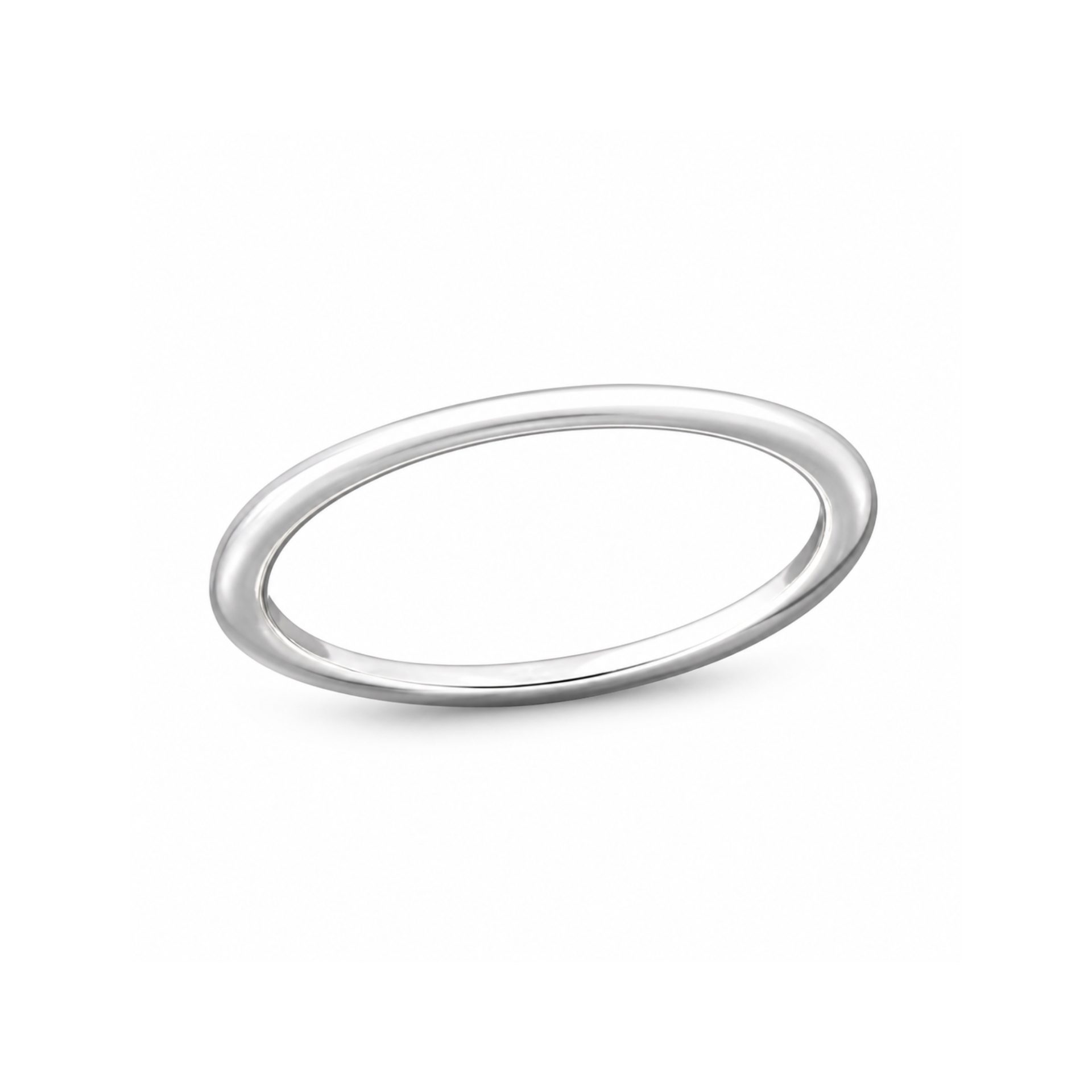 Inel din Argint 925, Jolie Silver, Model Verighetă Simplă, Design Rotunjit, Finisaj Lucios, Mărimea 49, Argintiu