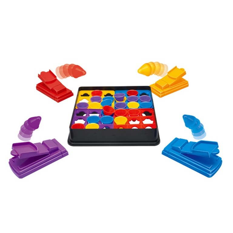 Joc Interactiv pentru Copii, Flippy, 4 Hats Off, Tabla de Joc, Figurine Palarii, +3 Ani, Multicolor