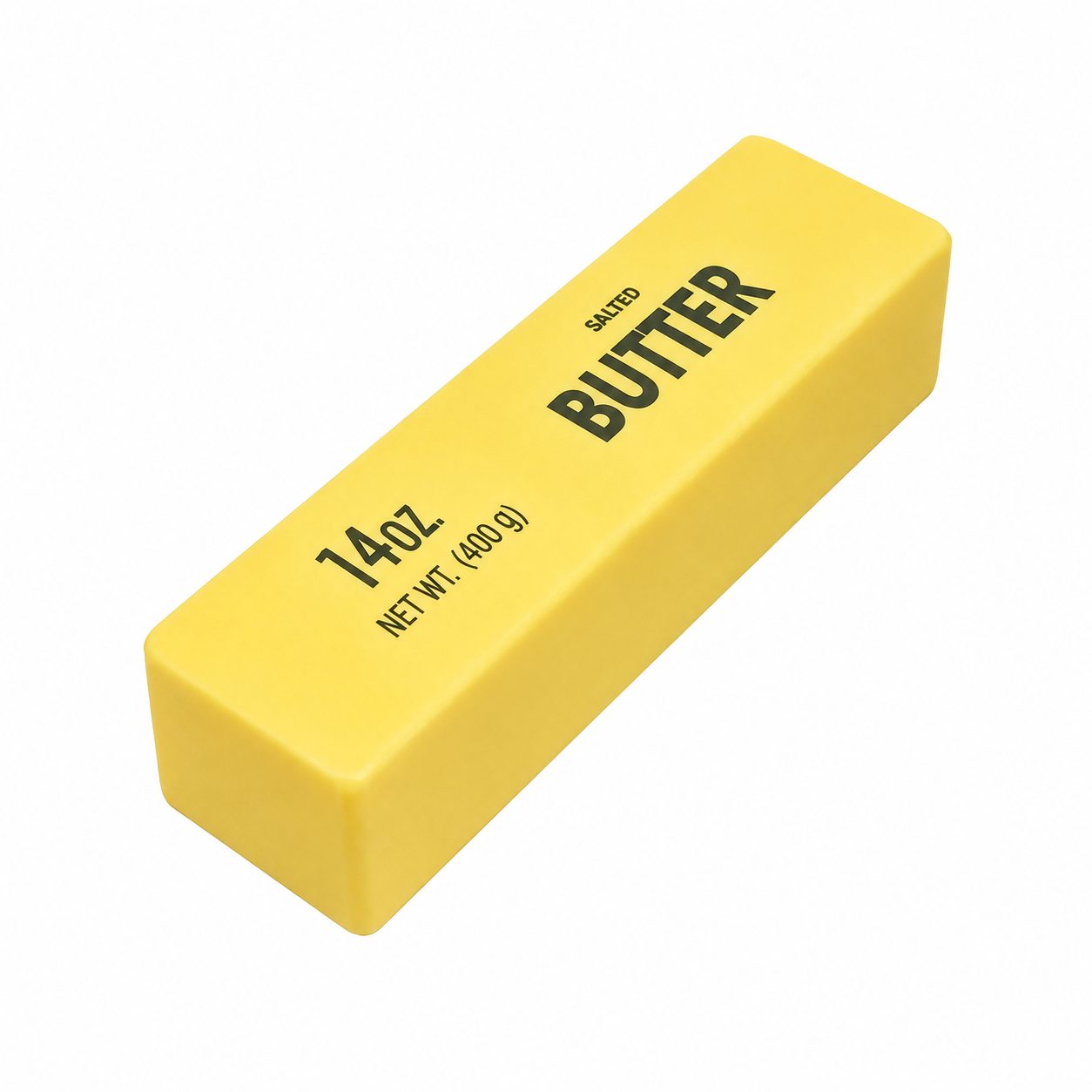 Jucarie Antistres Squishy, Flippy, Model Butter Block, Tip Needoh, Moale cu Revenire Lenta, 400 g, 24 x 5 cm, Galben