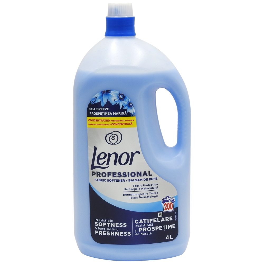 Balsam Professional pentru Rufe, LENOR, Prospetimea Marina, 4 L, 200 Spalari