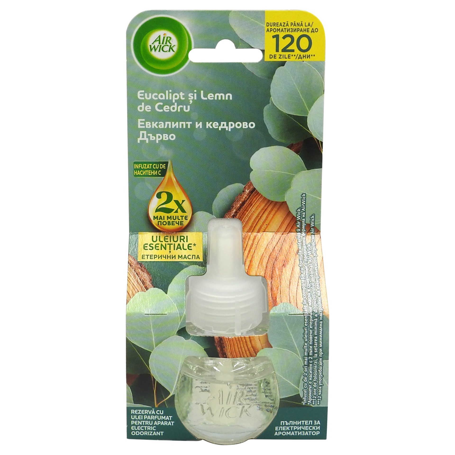 Odorizant Rezerva, Airwick, 19 ml Eucalipt si Lemn de Cedru
