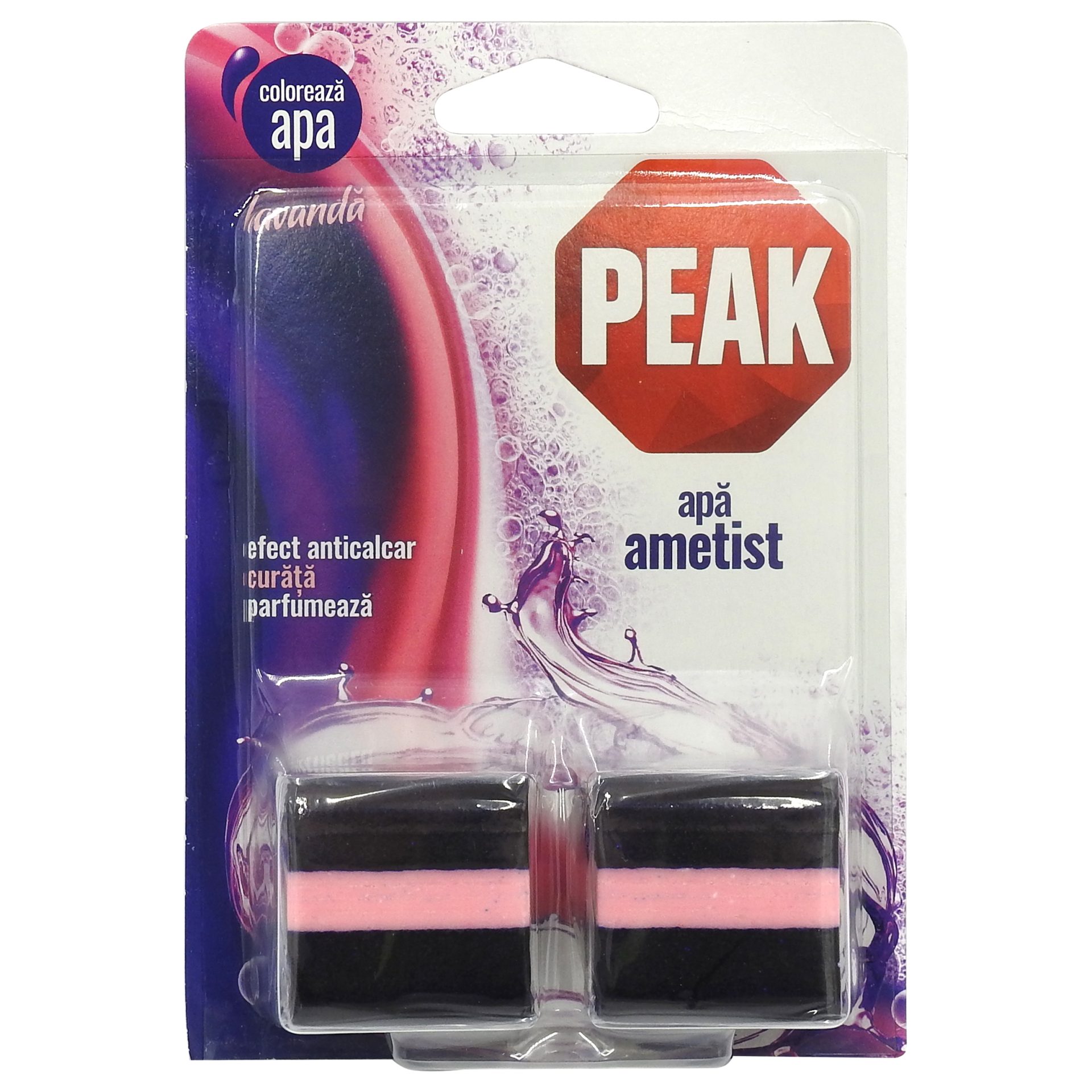 Odorizant pentru Rezervor WC, Peak, Tablete 2 X 50 g, Lavanda