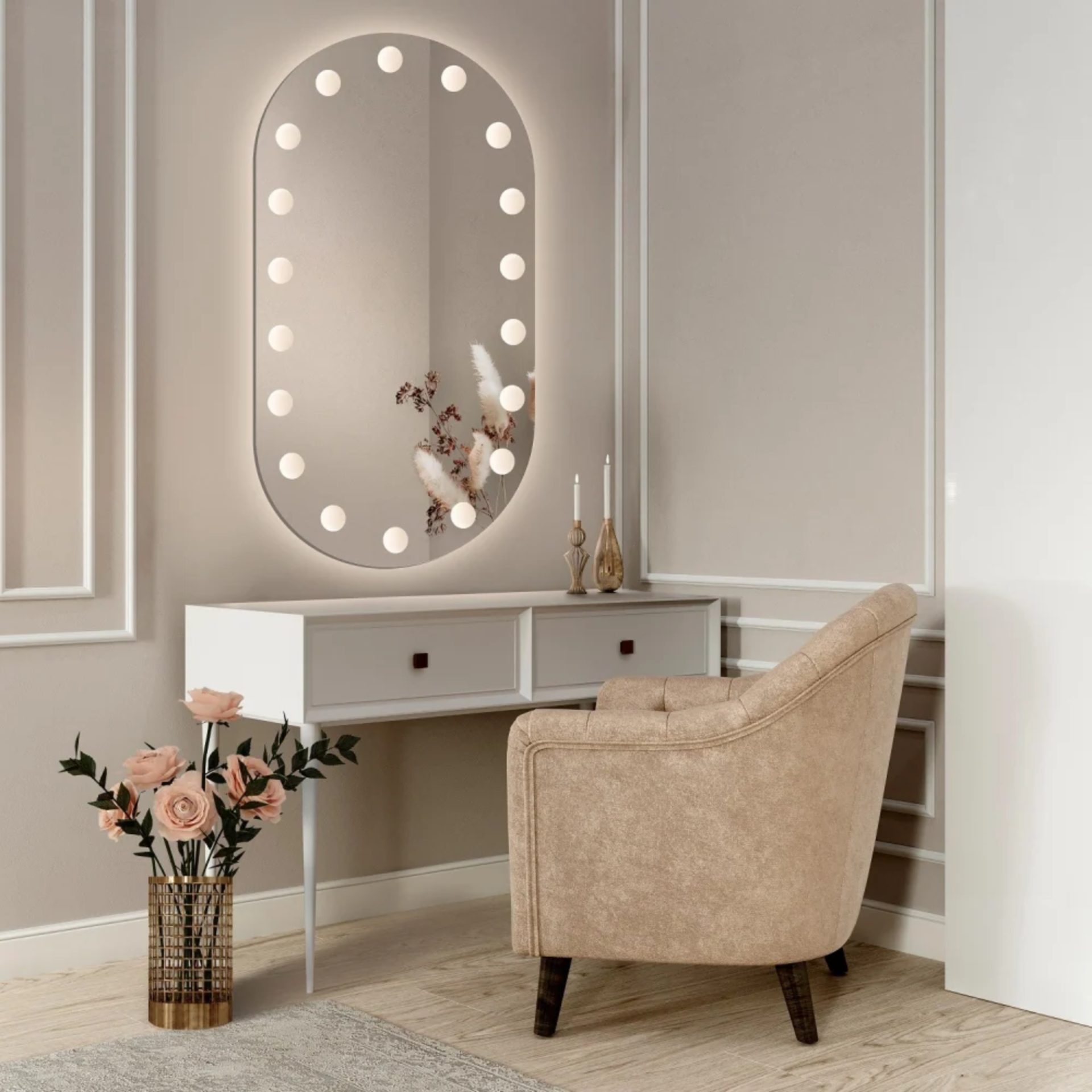 Oglinda LED Touch Infinitium Sistem Dezaburire 60X80cm