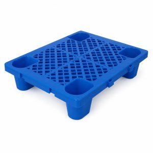 Palet de Transport, Flippy, 60 x 40 x 12 cm, din Plastic durabil, Palet pentru Stivuitor in Depozit, Rezistent la Umiditate, Grila Ingrosata, 4