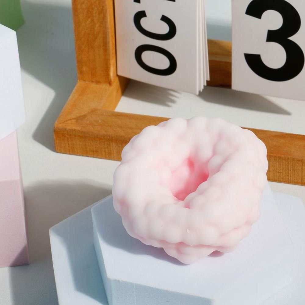 Jucarie Antistres Squishy, material cauciuc termoplastic, +6ani, roz, 2.5 cm