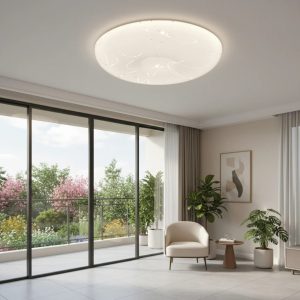 Plafoniera LED Rotund 23 cm, 22W, 3000K / 4000K / 6000K, Alb, Metal si Acril