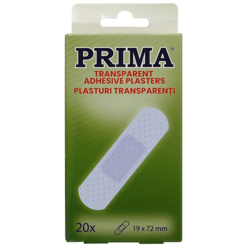 Prima Plasturi Adezivi, 20 buc Transparenti