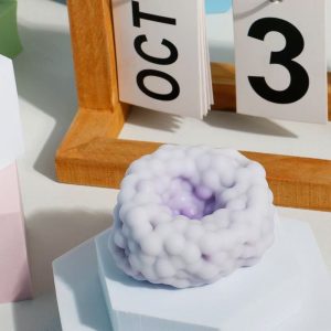 Jucarie Antistres Squishy, material cauciuc termoplastic, +6ani, mov, 2.5 cm