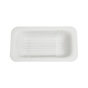 Cos de Scurgere pentru Chiuveta de Bucatarie, Flippy, Plastic, Telescopic, 36x20x5 cm, Alb