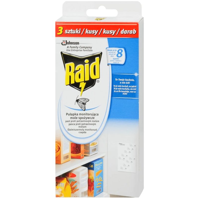 Raid Capcana Monitorizare Molii, Alimente 3 buc, Adeziva