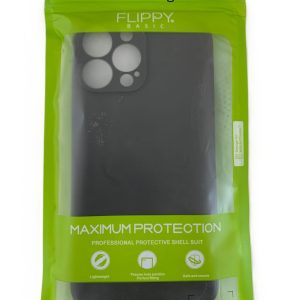 RESIGILAT - Husa protectie Flippy compatibila cu Apple iPhone 13 Pro Max Matte Tpu Negru Mat