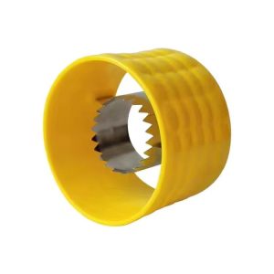 Ustensila pentru Curatare Porumb, Flippy, Diametru 3.6 cm, din Plastic si Otel Inoxidabil, Galben