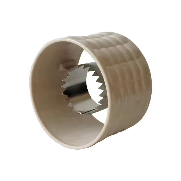 Ustensila pentru Curatare Porumb, Flippy, Diametru 3.6 cm, din Plastic si Otel Inoxidabil, Alb
