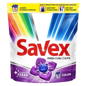 Savex Detergent Super Caps 15 buc Color