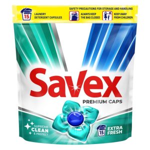 Savex Detergent Super Caps 15 buc Extra Fresh