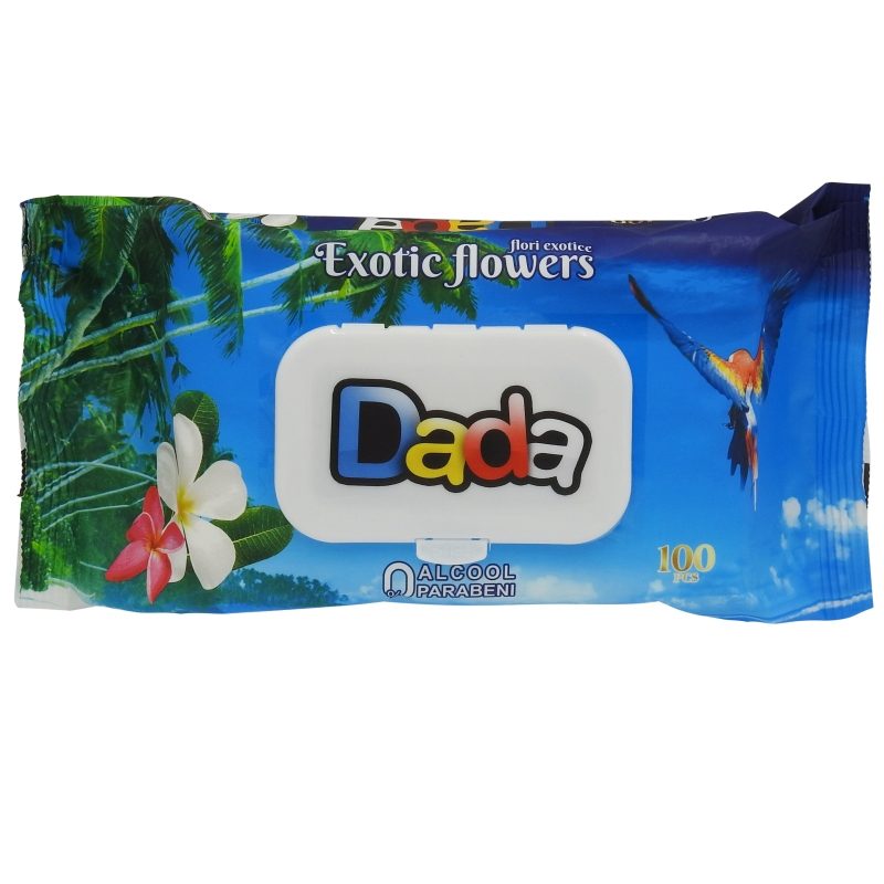 Servetele Umede, Dada, 100 buc Exotic Flowers