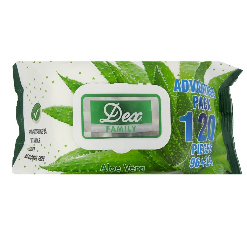 Servetele Umede, Dex, 120 buc Aloe Vera