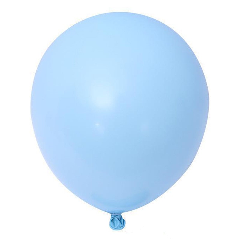 Set 12 Baloane, Flippy, din Latex Macaroon, 30 cm, Bleu