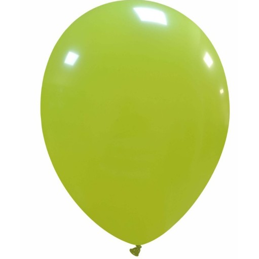 Set 12 Baloane, Flippy, din Latex Standard, 25 cm, Verde Lime