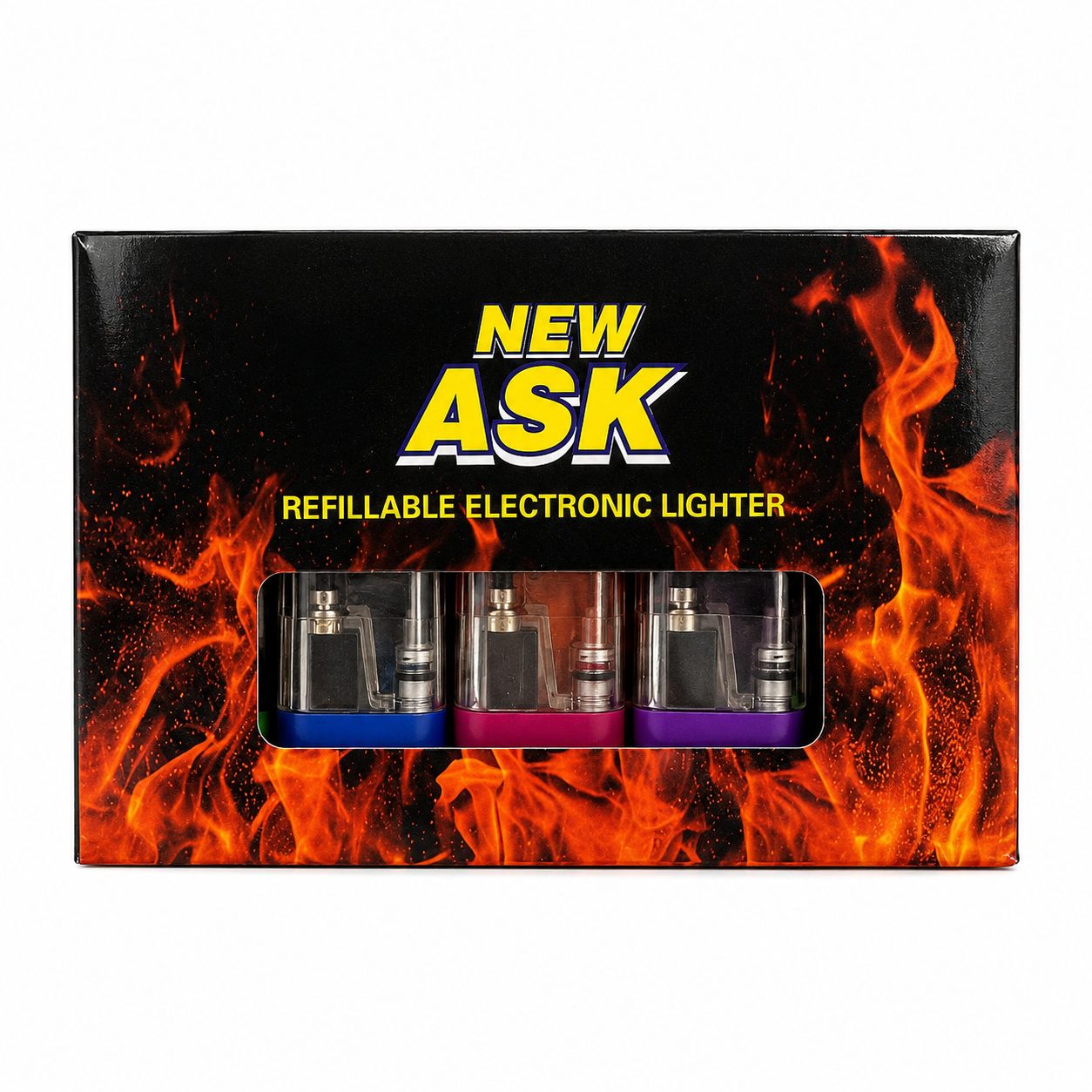 Set 50 Brichete, Flippy, Reincarcabile, LED, Multicolor