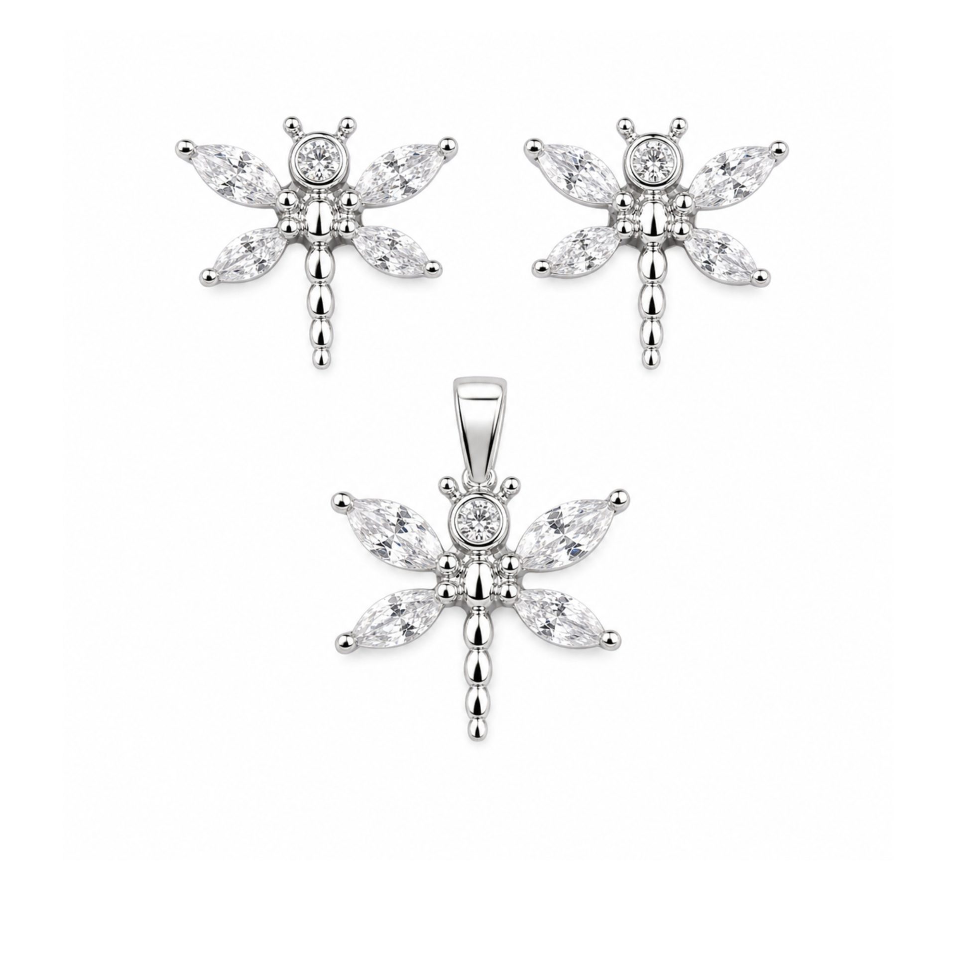 Set Argint 925 Libelula, 4.2 g