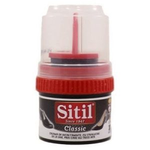 Set, Sitil Crema Pantofi 50 ml Negru 12 buc /