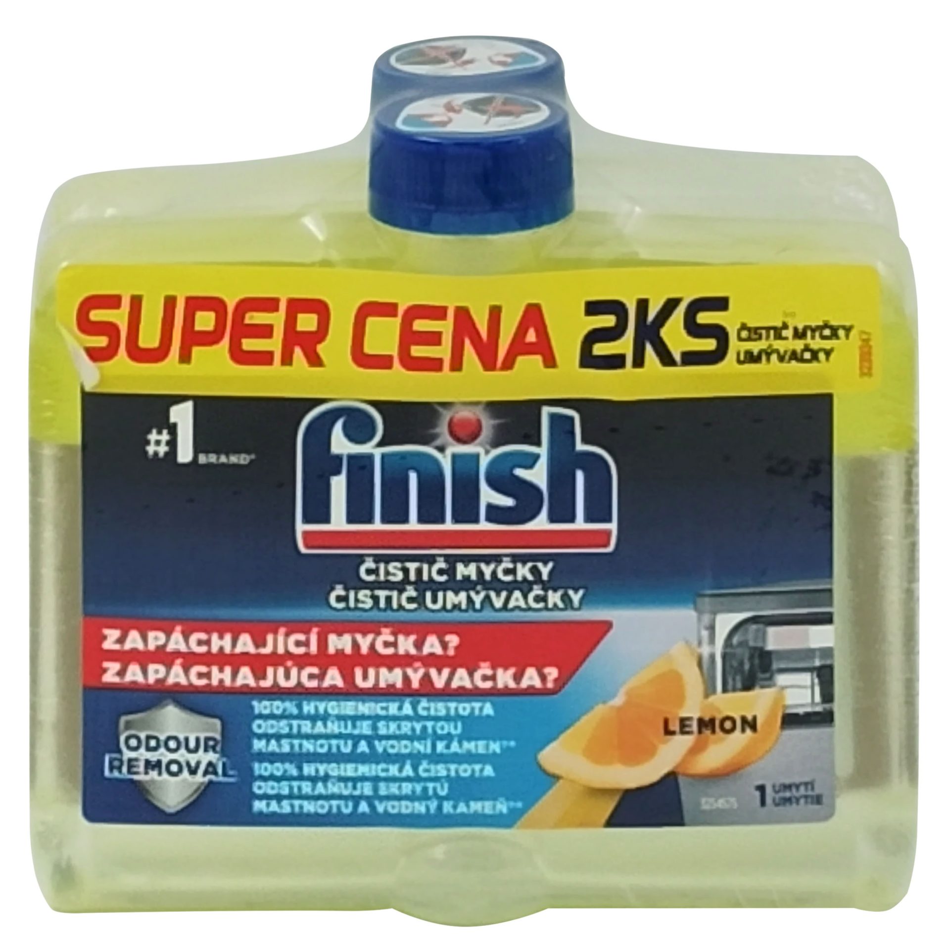 Solutie, Finish, Curatare Vase 2 X 250 ml Lemon Duo