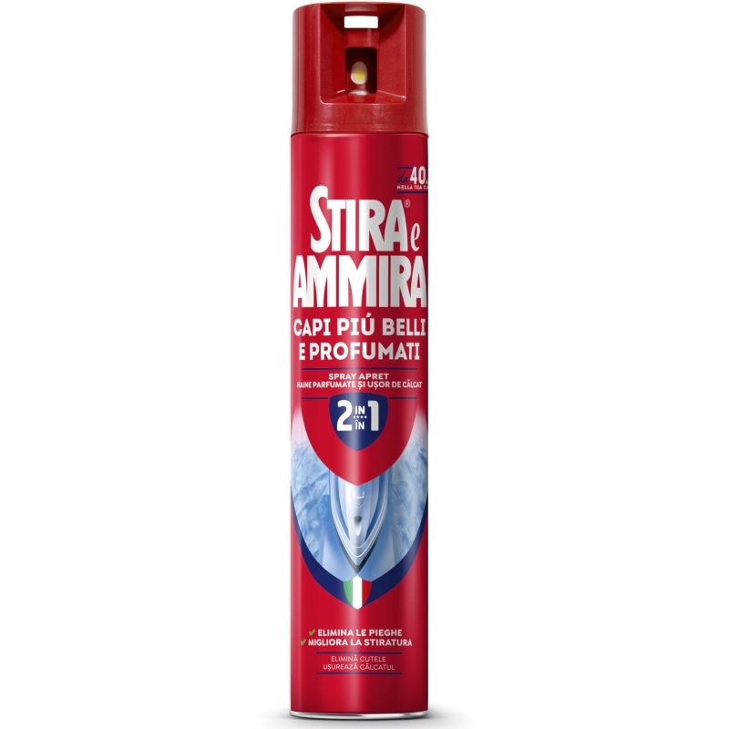 Spray pentru Haine, Stira e Ammira pentru Calcatul Eficient al Hainelor, 500 ml