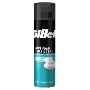 Spuma, Gillette, Ras 200 ml Regular Piele Sensibila