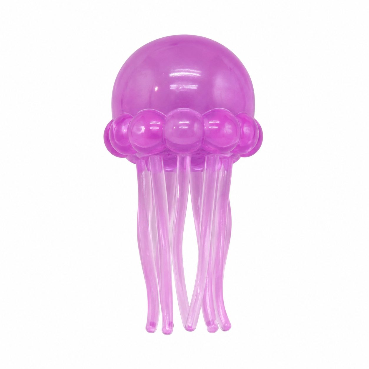 Jucarie Squishy Dumpling in Forma de Meduza, Flippy, Antistres Senzoriala Comprimabila cu Revenire, 100 g, Roz
