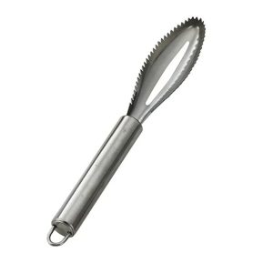 Perie de Curatare Solzi Peste, Flippy, din Otel Inoxidabil, 24 x 3 cm, Gri