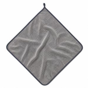 Prosop Auto din Microfibra Rasucita, Flippy, 600 GSM, Super Absorbant, Moale si Reutilizabil, pentru Uscare si Curatare Auto, 60 x 90 cm, Gri Deschis