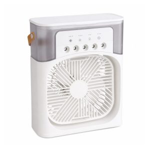 Mini Ventilator Portabil, Flippy, Model Compact si Portabil, Alimentare USB 5V, Flux de Aer Racoritor, Utilizare Usoara si Confort in Zilele Calduroase, Ideal pentru Birou, Camera, Masina, Calatorii si Vara, 26 x 21 cm, Alb