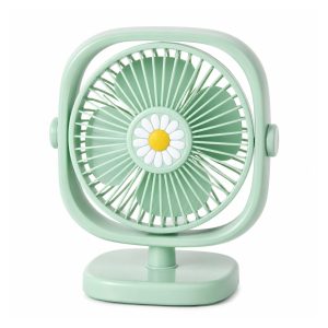 Mini Ventilator Portabil, Flippy, Model Compact si Portabil, Alimentare USB 5V, Flux de Aer Racoritor, Utilizare Usoara si Confort in Zilele Calduroase, Ideal pentru Birou, Verde