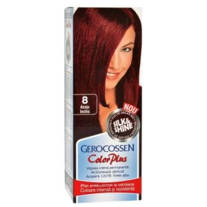 Vopsea pentru Par, Gerocossen Color plus, 8 Acaju Inchis