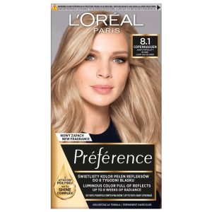 Vopsea pentru Par, Loreal Preference, 8.1 Blond Cenusiu Deschis 174 ml