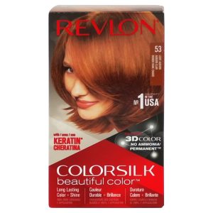 Vopsea pentru Par, Revlon Color Silk, nr 53, Light Auburn, Formula fara Amoniac, Durabila cu Stralucire intensa.