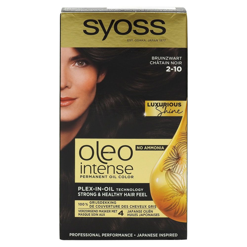Vopsea pentru Par, Syoss, Oleo 2/10 Black Brown