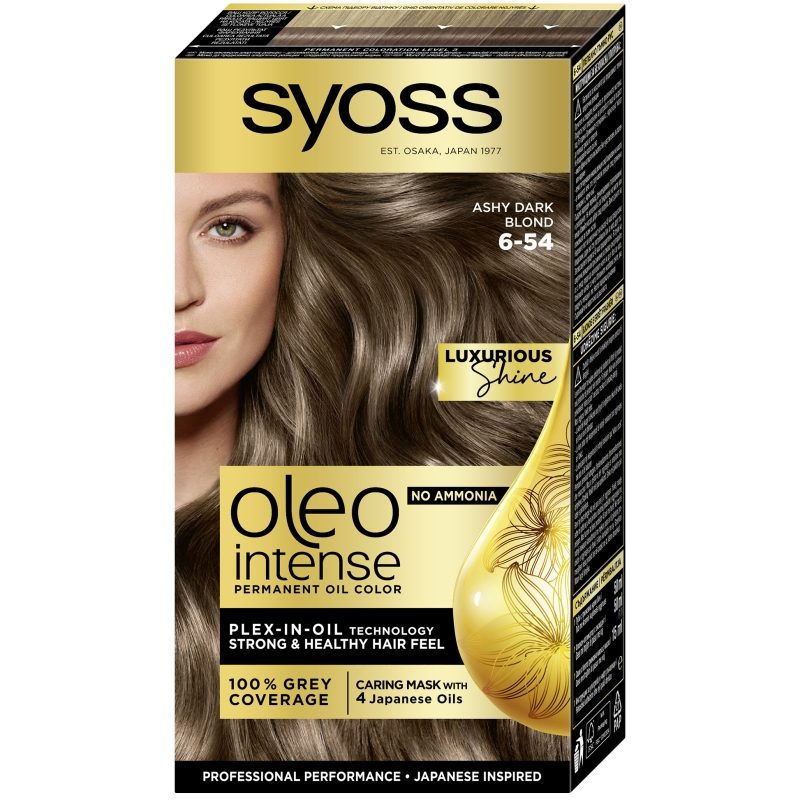 Vopsea pentru Par, Syoss, Oleo 5-54 Ashy Light Brown