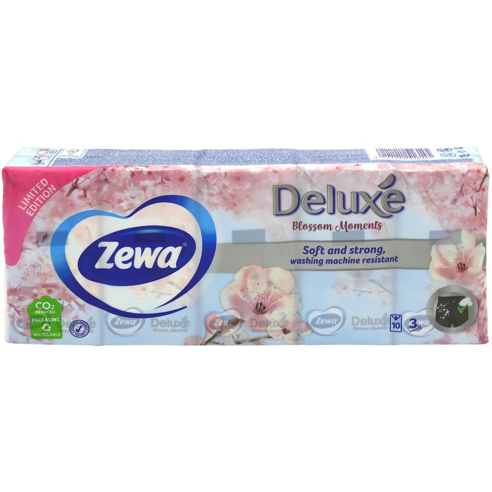 Batiste Igienice, ZEWA, Model, Set 10 Bucati, 3 Straturi
